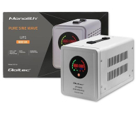 QOLTEC Zasilacz awaryjny Pure Sine Wave UPS | 800VA | 560W | Stała faza | Szary 50718 - 1088151 - zdjęcie 4